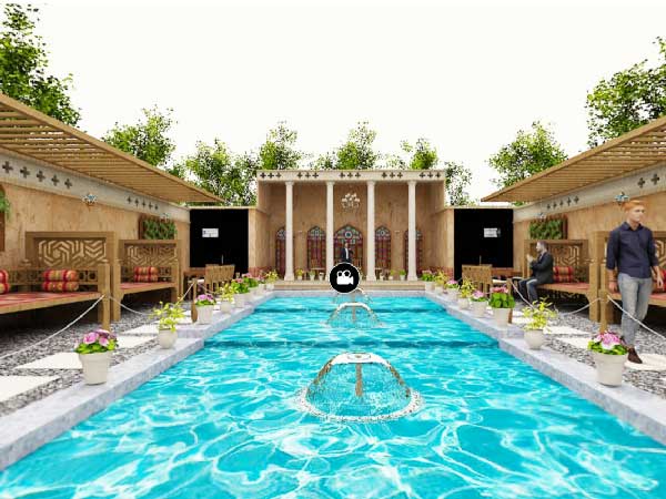 نمونه تور باغ رستوران